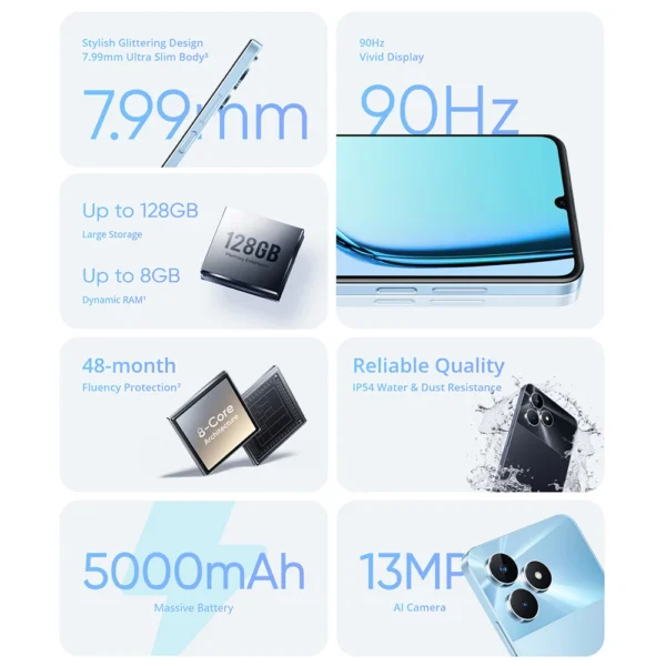 Celular realme Note 50 - 6.74" 90Hz - Image 12