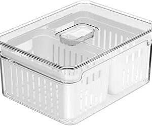 OU ORGANIZADOR CLEAR FRESH 2,2L COM 2 CESTOS