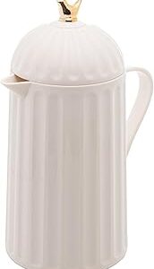 WOLFF Garrafa Térmica de Plástico Bird Branca 600ml - Enxoval - Organização - Decoração - Cozinha - Mesa Posta - Utilidades Domésticas - Perfeita Para Café e Chá