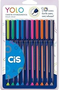 Caneta Esferográfica - CIS YOLO - Estojo com 10 unidades