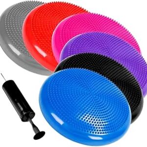 Almofada De Equilíbrio 33cm 150kg Fitness Disco Inflável com Bomba