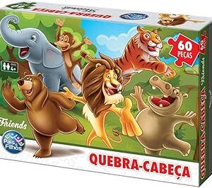Pais & Filhos Quebra - Cabeça Friends - 60 Pçs, Sortidas