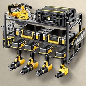 Organização de Ferramentas, Suporte de Parede, 3 Camadas, Organizador de Ferramentas Elétricas, Organizador de Ferramentas E Armazenamento para Organização de Garagem