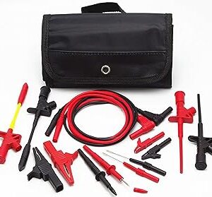 Kit de sondas de teste automotivo TestHelper TH-8-KIT para especialidades eletrônicas, conjunto de cabos de teste, clipes jacaré, plugue banana de 4 mm para multímetro universal