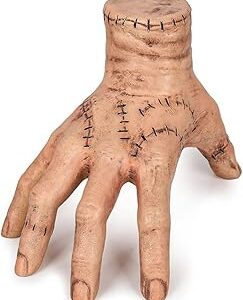 Mãozinha Família Addams Realista – Decoração de Halloween Assustadora com Detalhes de Costura, Enfeite de Terror para Festas, Casas Assombradas, Cosplay e Fotos Temáticas