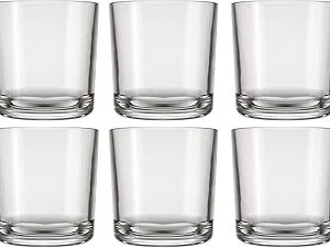 Jogo de 6 Copos de Vidro para Whisky Bar Rocks 265ml Nadir Figueiredo