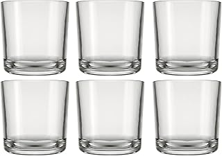 Jogo de 6 Copos de Vidro para Whisky Bar Rocks 265ml Nadir Figueiredo