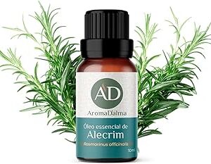 Óleo Essencial De Alecrim 100% Puro - 10ml - Perfeito Para Difusores, Aromaterapia e Cuidados Pessoais I Aroma Herbal, Adstringente e Energético I Aroma D'alma