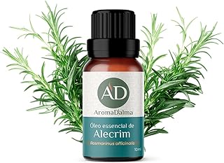Óleo Essencial De Alecrim 100% Puro - 10ml - Perfeito Para Difusores, Aromaterapia e Cuidados Pessoais I Aroma Herbal, Adstringente e Energético I Aroma D'alma