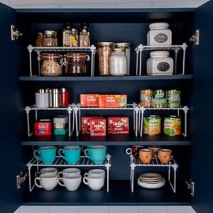 Kit Cozinha Prateleiras Aramadas para organizar - 7 un Branco com Branco