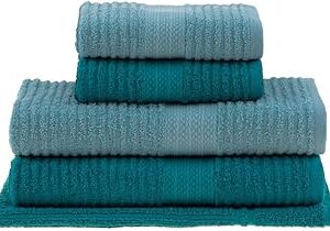 Jogo de toalhas Buddemeyer Doris Banho Verde/Verde Claro 5 peças