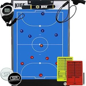 Prancheta Tática Magnética Futsal + Cartão + Cronômetro + Apito C/Cordão + Moeda