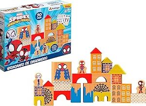 Brincando de Engenheiro Spidey 70 peças Xalingo